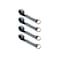 Tie 4 Safe 2" x 10' Lasso Strap w/ D Ring Auto Tie Down Wheel Lift Tow Truck Trailer Black, 4PK TWS21-510-W27-BLK-C-4 - alternate 1